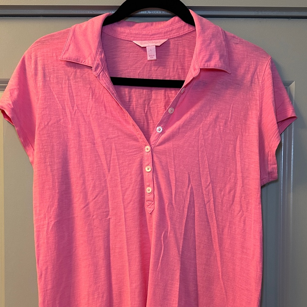 Lilly Pulitzer Pink Button Down Shirt